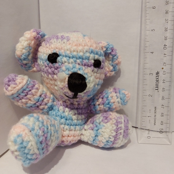 Handmade Tiny Pastel Teddy Bear - Picture 3 of 6